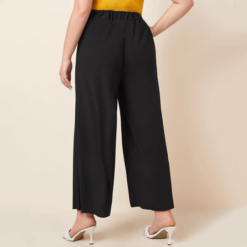 Black  Wide Leg Pants