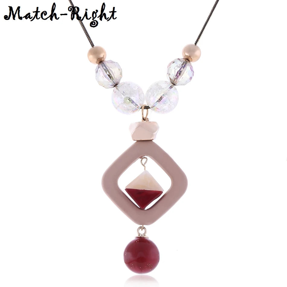 Elegant Women's Sweater Necklace