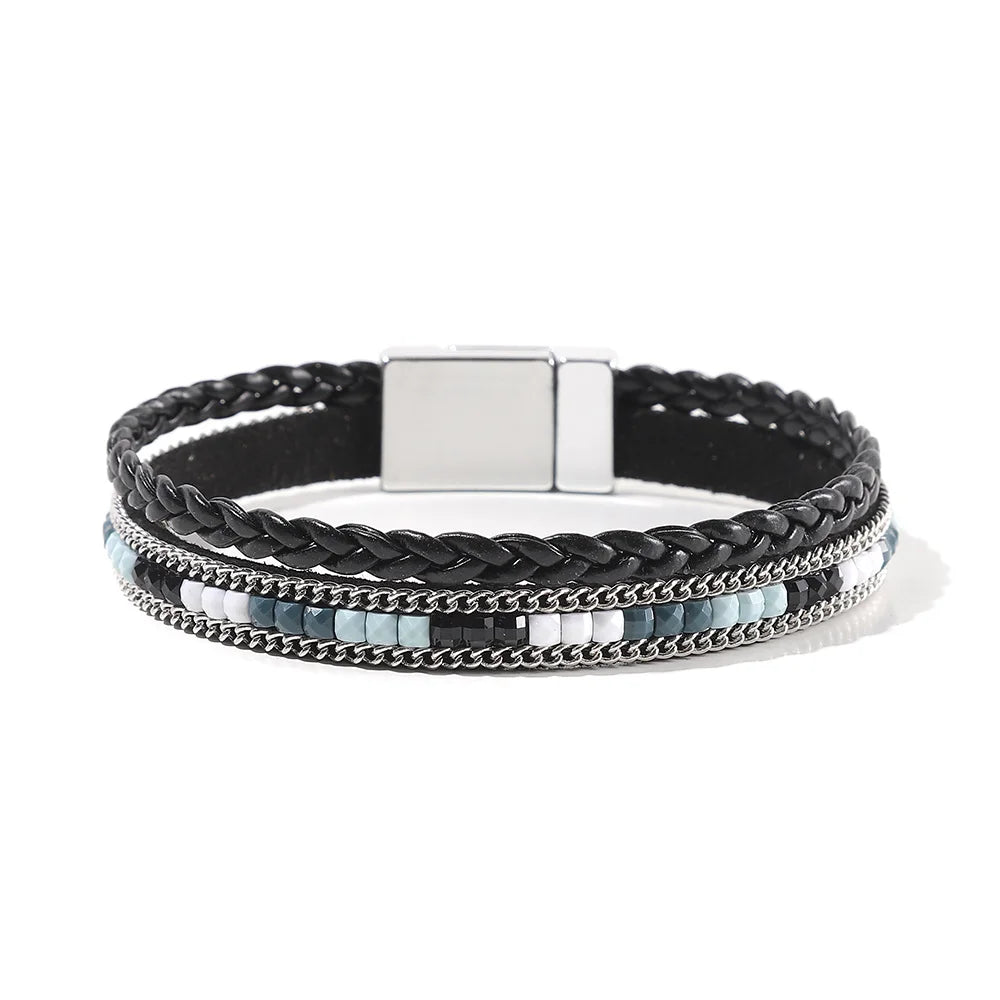 Genuine Leather Wrap Bracelet