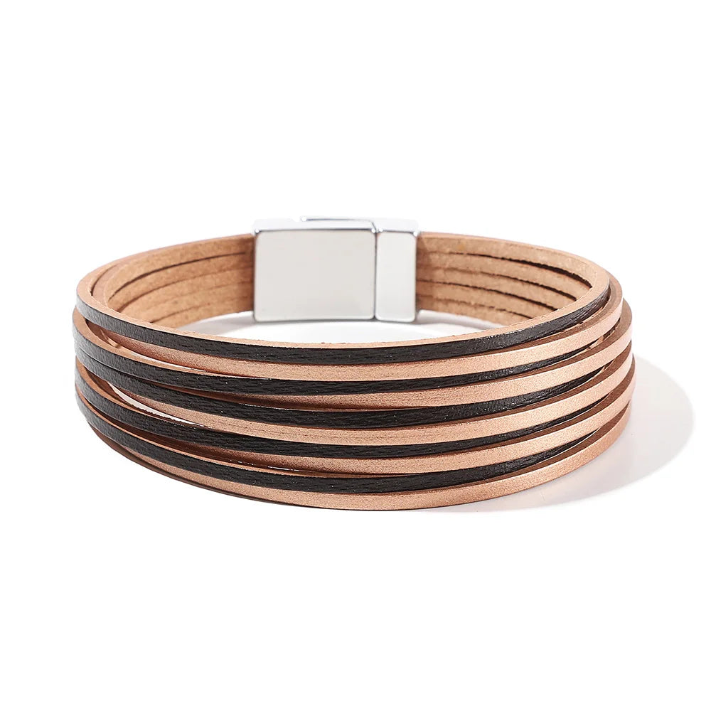 Genuine Leather Wrap Bracelet