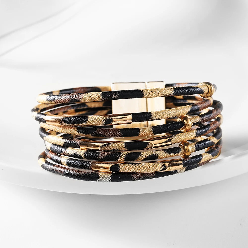 Genuine Leather Wrap Bracelet