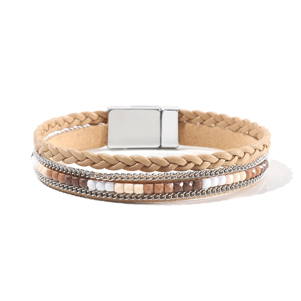 Genuine Leather Wrap Bracelet
