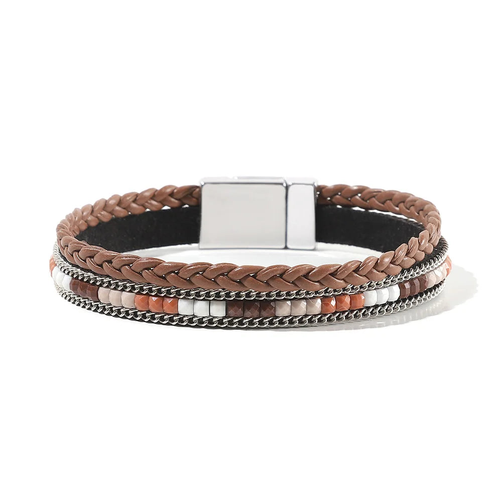 Genuine Leather Wrap Bracelet