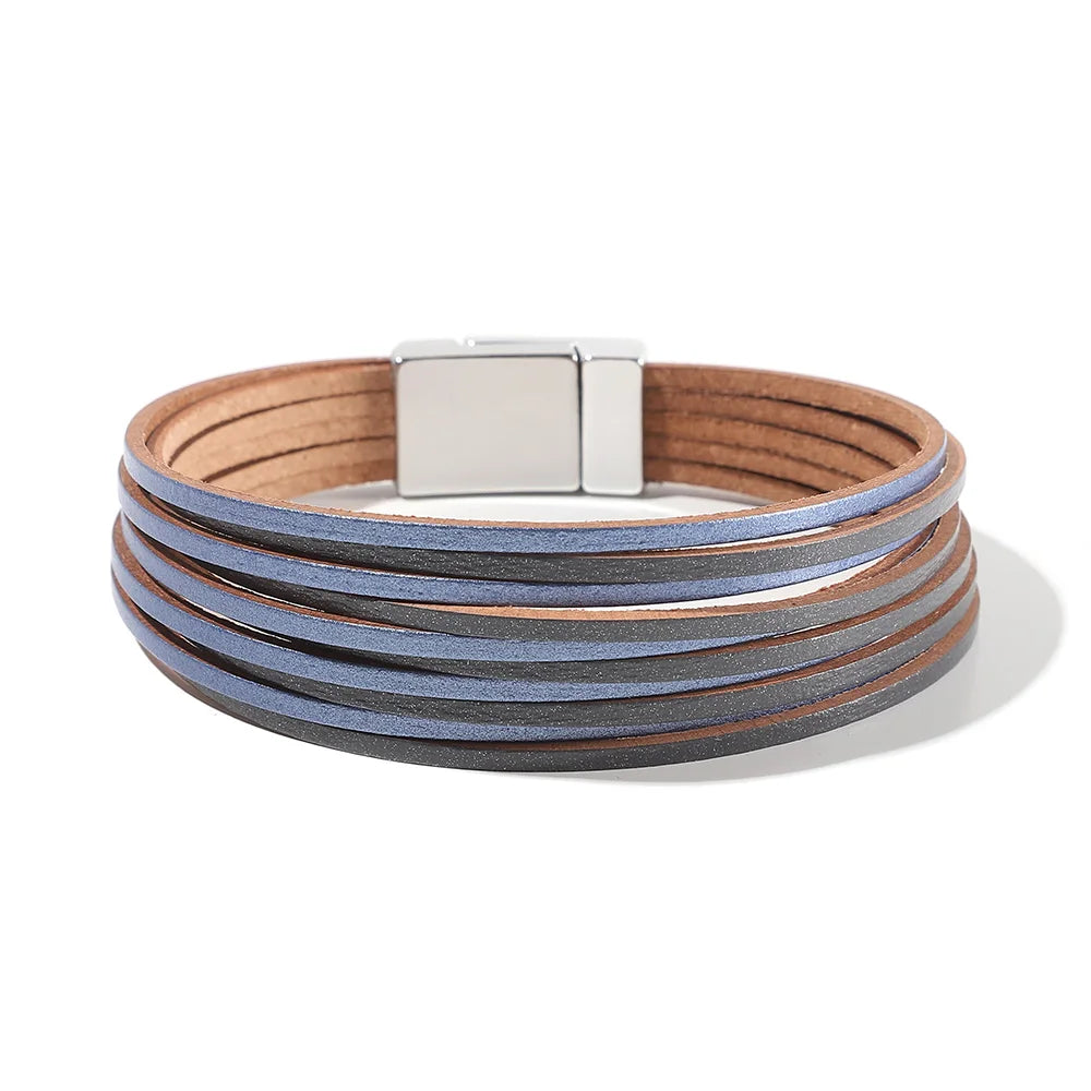 Genuine Leather Wrap Bracelet