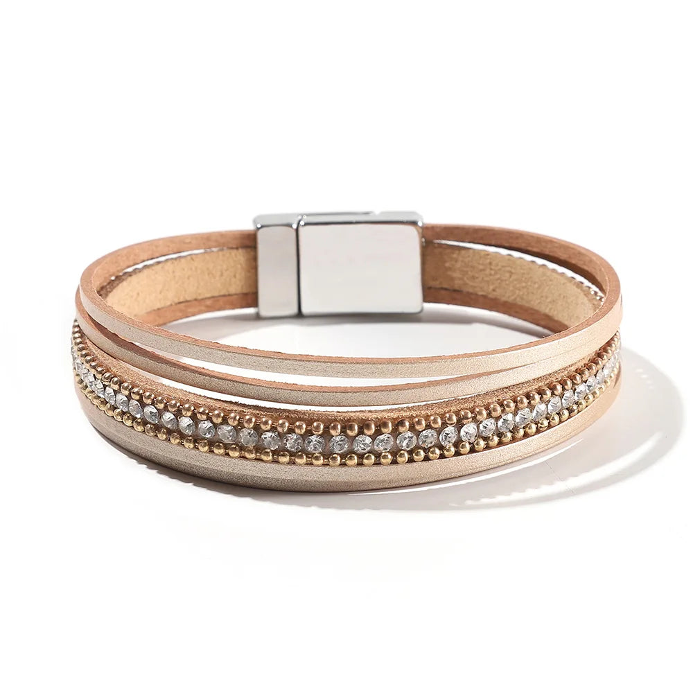 Genuine Leather Wrap Bracelet