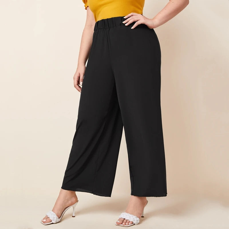 Black  Wide Leg Pants