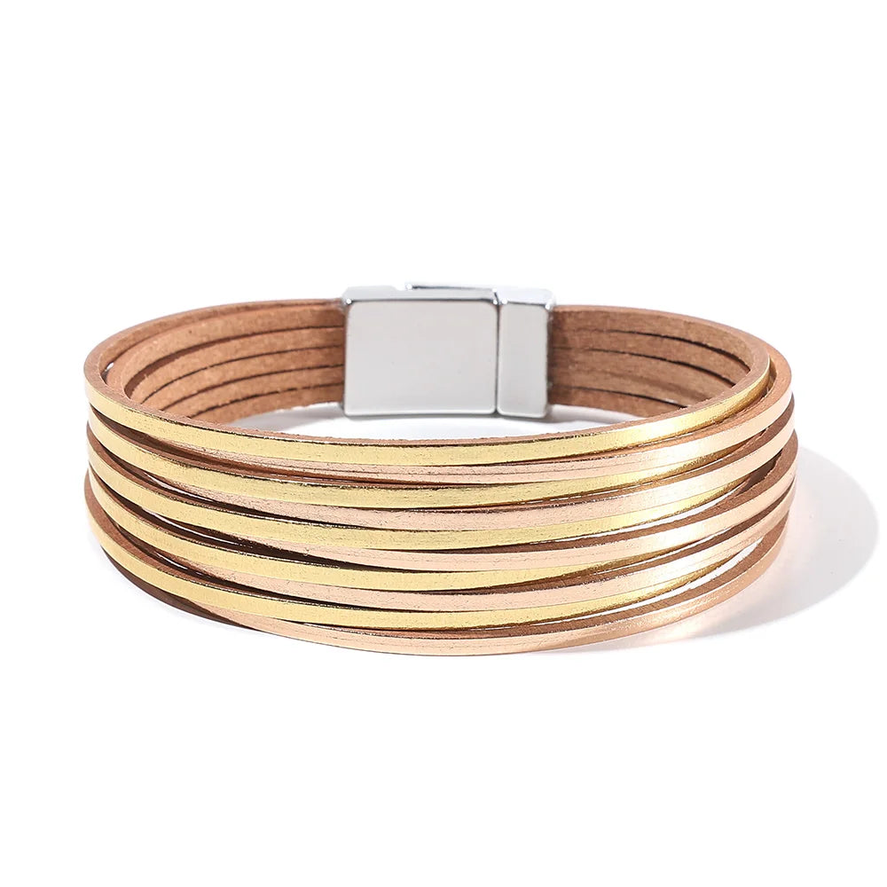 Genuine Leather Wrap Bracelet
