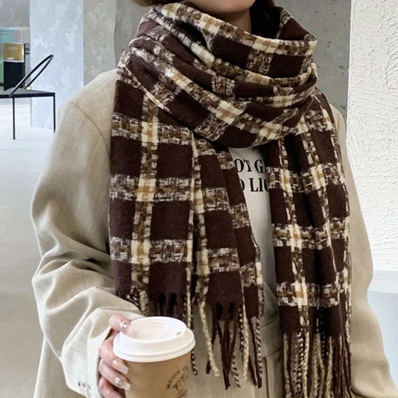 Casual Plaid Scarf