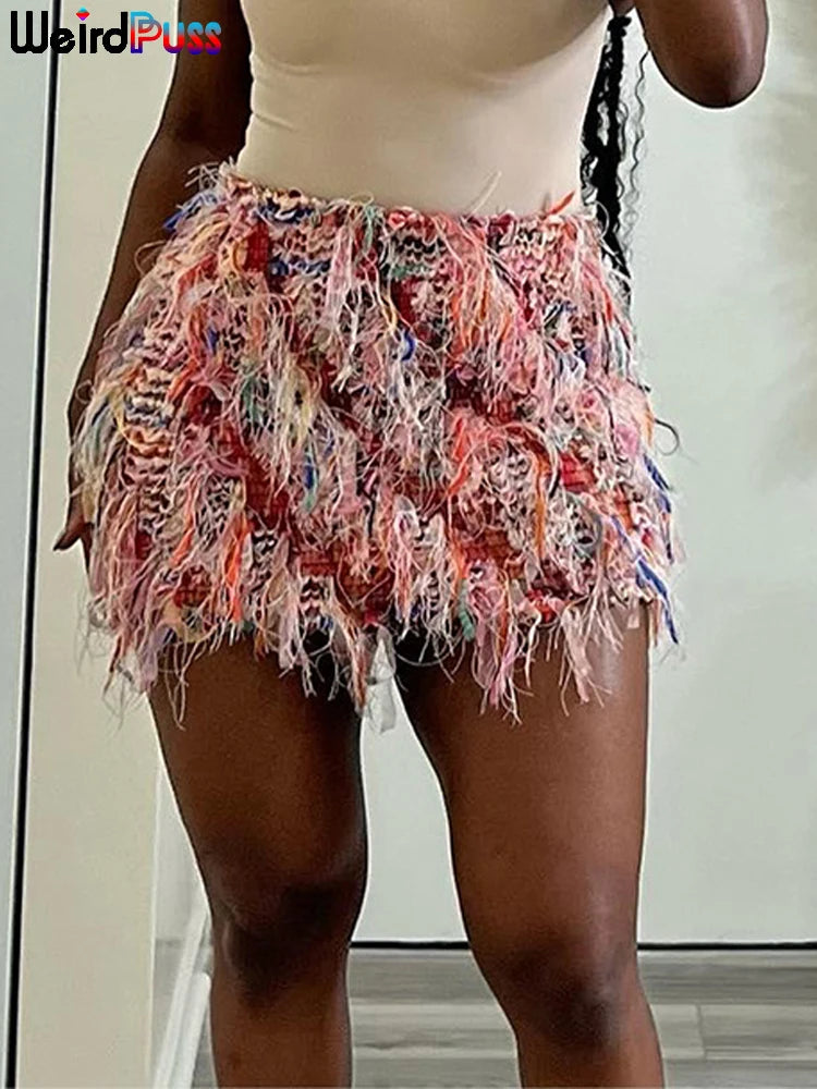 Sexy Skirt with Tassel