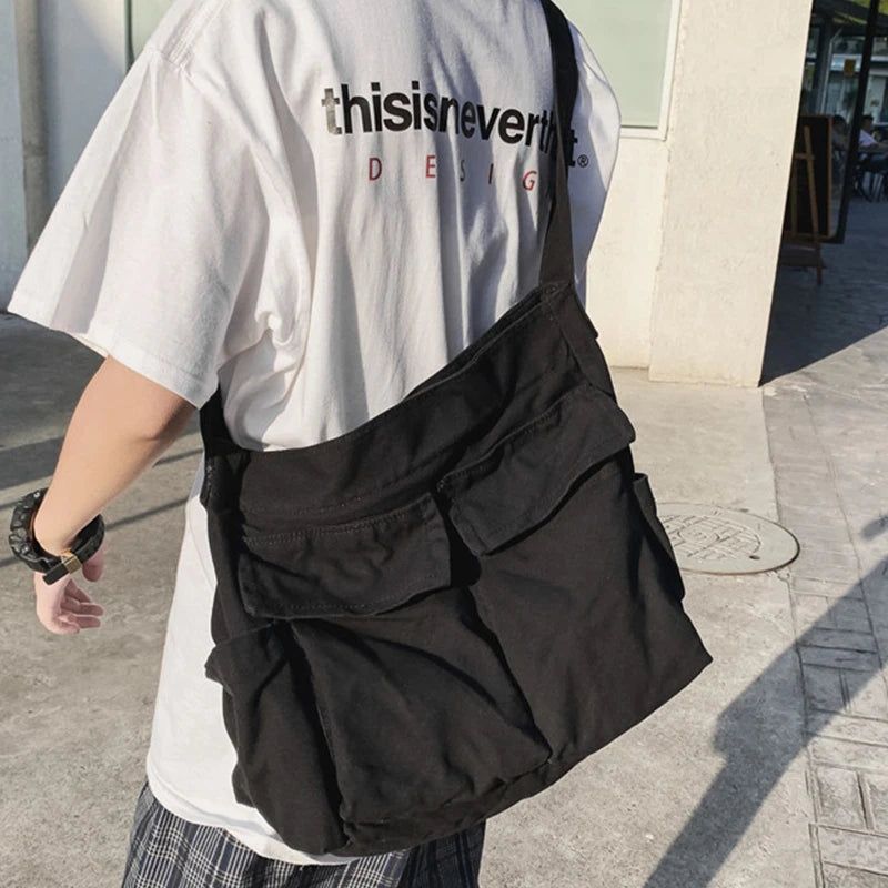 Large Capacity Canvas Messenger Bag