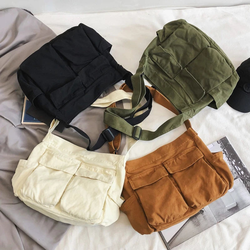 Large Capacity Canvas Messenger Bag